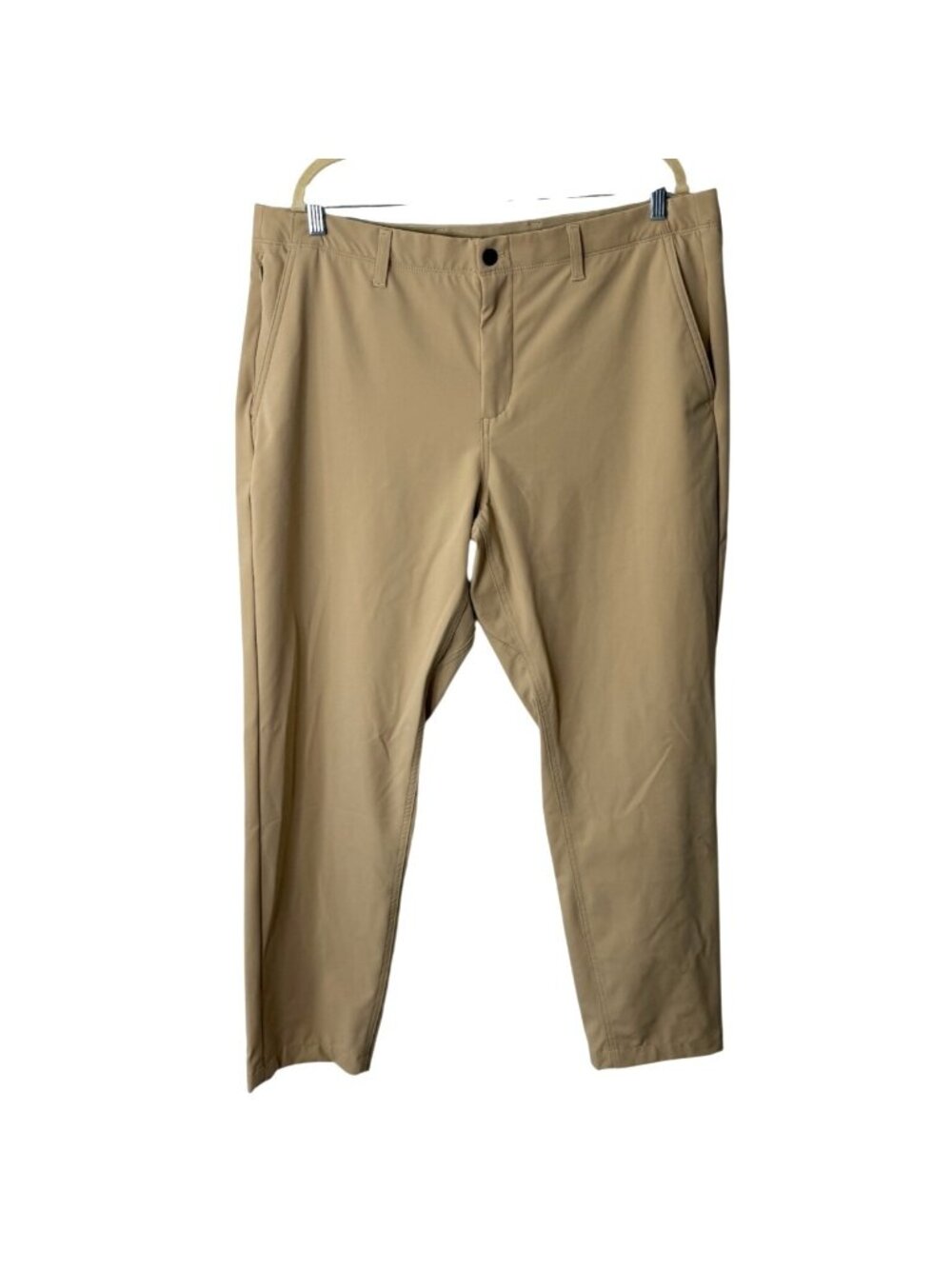 Cozy Earth Mens 38x30 EverywherePerformance Pants Beige Stretch Zip-Pocket